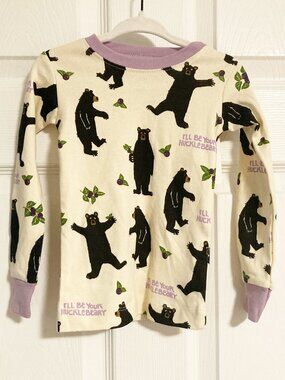 Little Blue House I'll Be Your Hucklebeary PJ Top NWT Size 2 100% Cotton